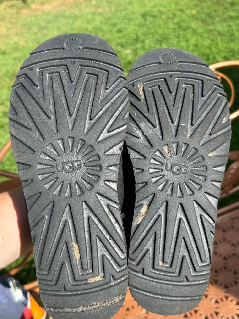 UGG Black Kids Treaded Sole Boots